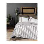 GENERIQUE Parure de lit - 129CTN64489 - 1 housse de couette 220 x 240 cm + 2 taies d'oreiller 60 x 60 cm - 100% coton ranforcé - Brun