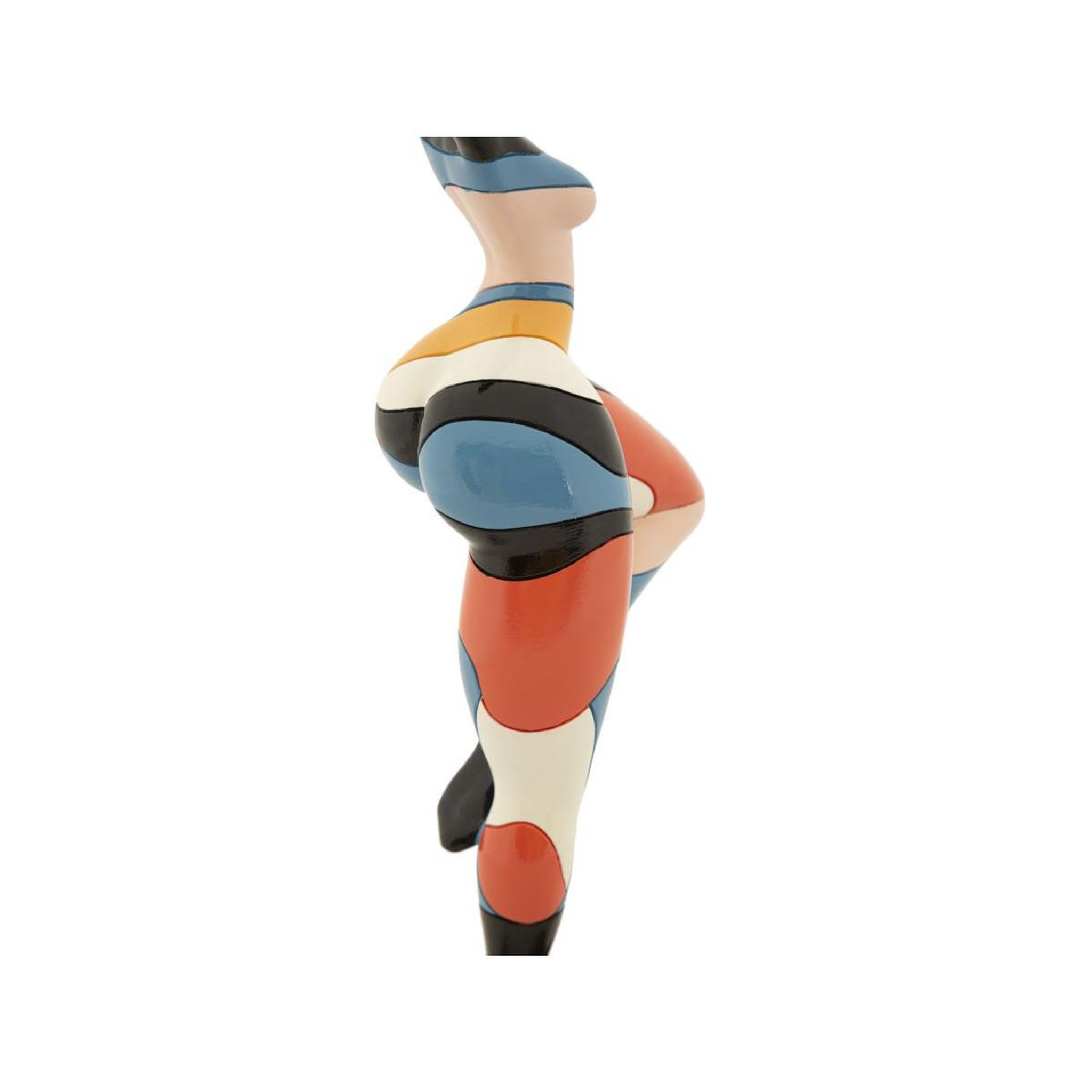 Voir la diapositive 5 : Paris Prix Statuette Femme Position Danseuse  Rubic  38cm Multicolore