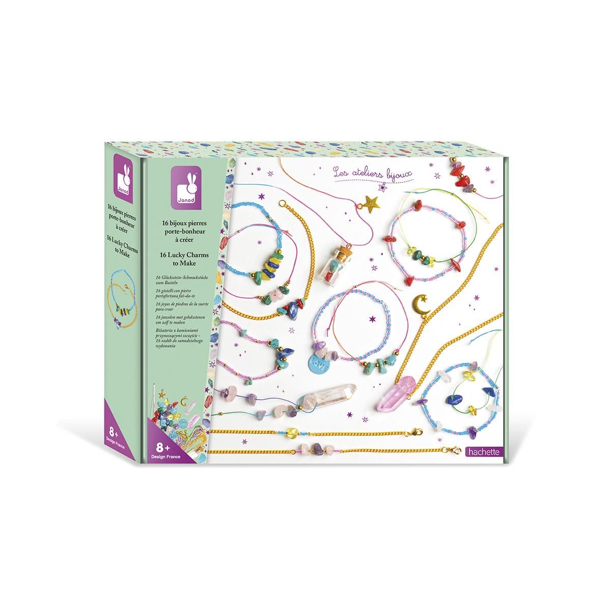 Juratoys-Janod 16 bijoux pierres porte bonheur a creer