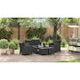 Voir la diapositive 4 : VIDAXL Canapes de jardin 6 pcs avec coussins Resine tressee Noir