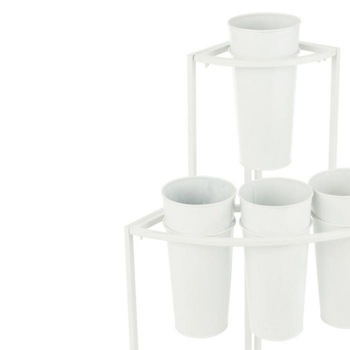 Paris Prix Présentoir à Fleurs 9 Pièces  Clarence  67cm Blanc