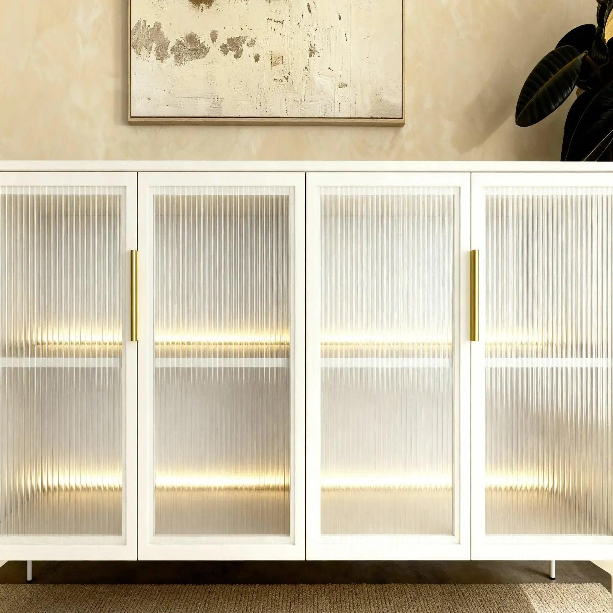 Voir la diapositive 6 : CASANOVA PARIS Paloma - buffet 4 portes 181cmeffet chêne dunin