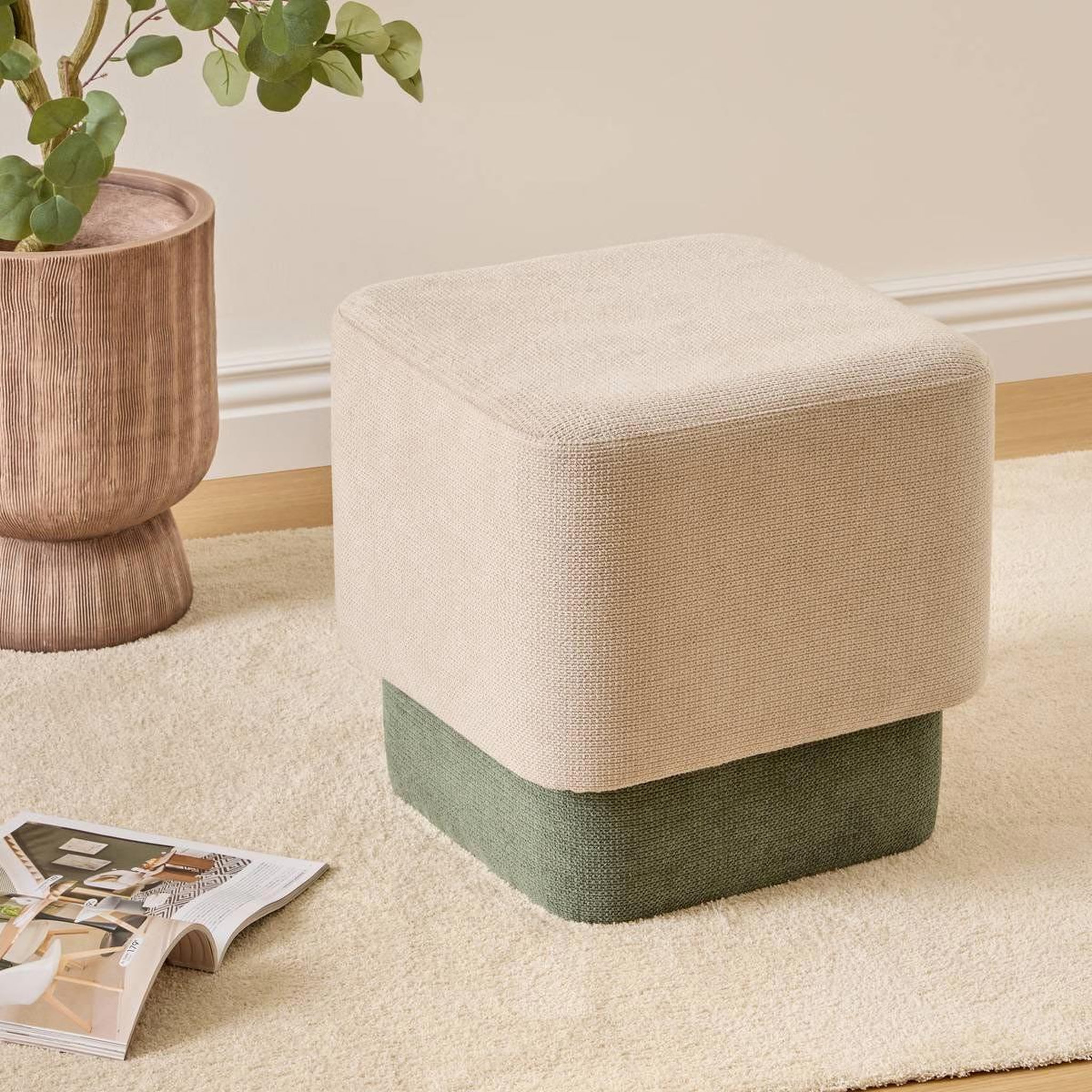 Voir la diapositive 6 : ATMOSPHERA Pouf 2 en 1  doki  41cm vert