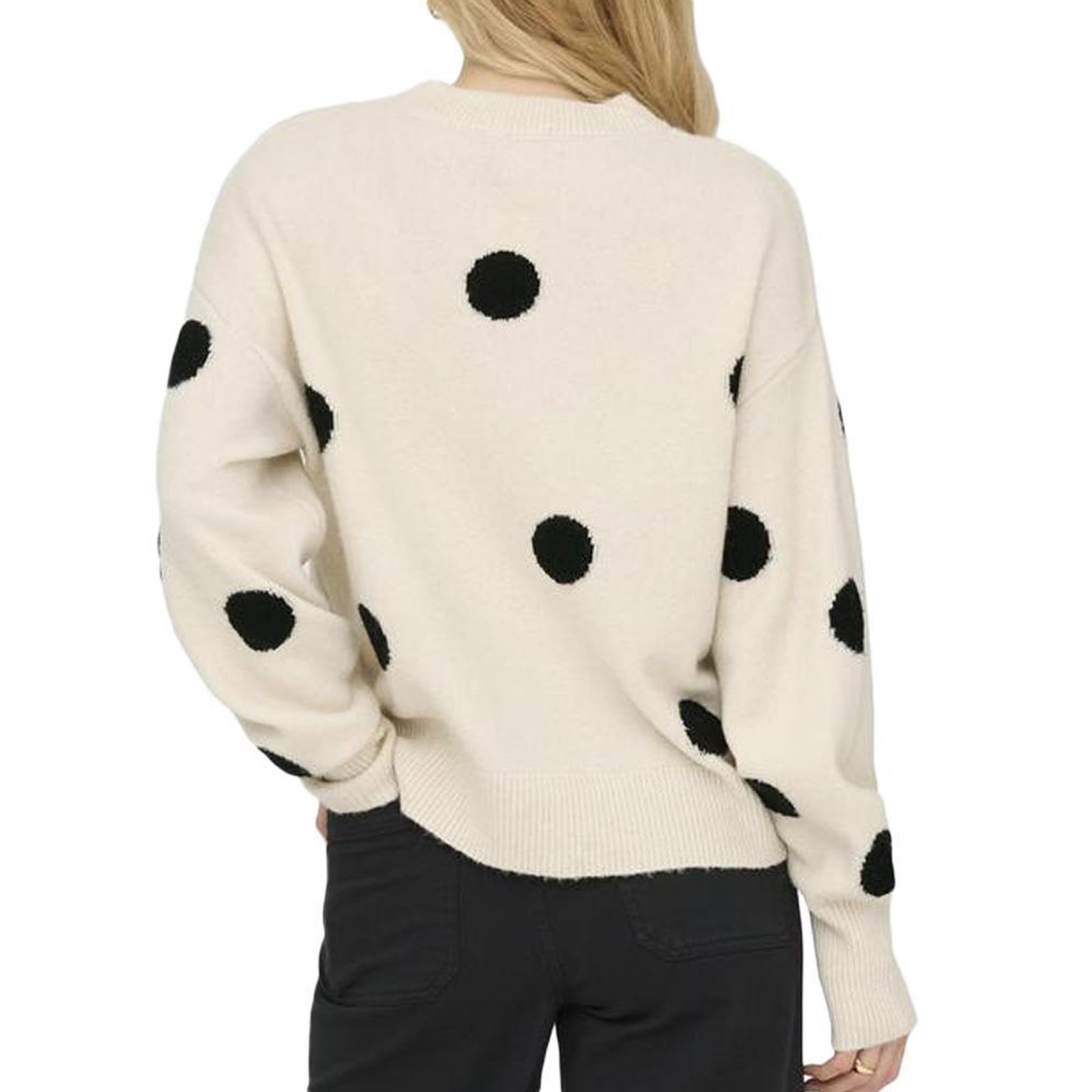 Voir la diapositive 2 : JACQUELINE DE YONG Pull Blanc/Noir Femme JDY Monica