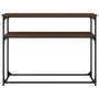 Voir la diapositive 4 : VIDAXL Table console chene marron 100x35,5x75 cm bois d'ingenierie