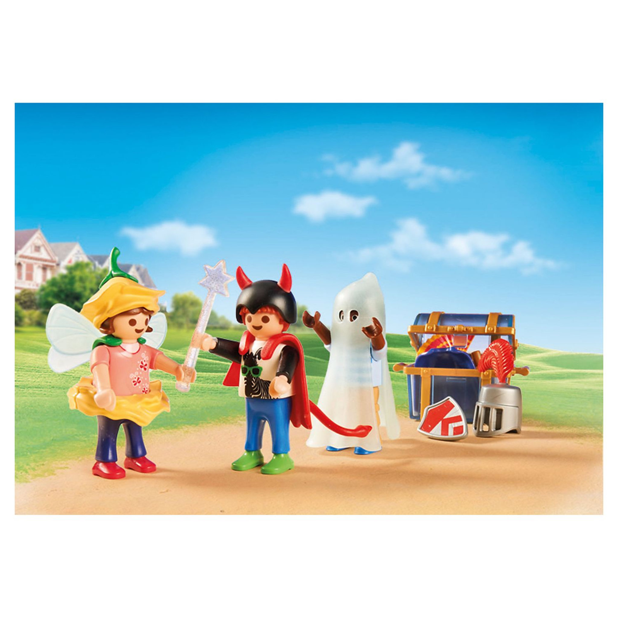 Voir la diapositive 4 : PLAYMOBIL 70283 - City Life - Enfants et malle de déguisements