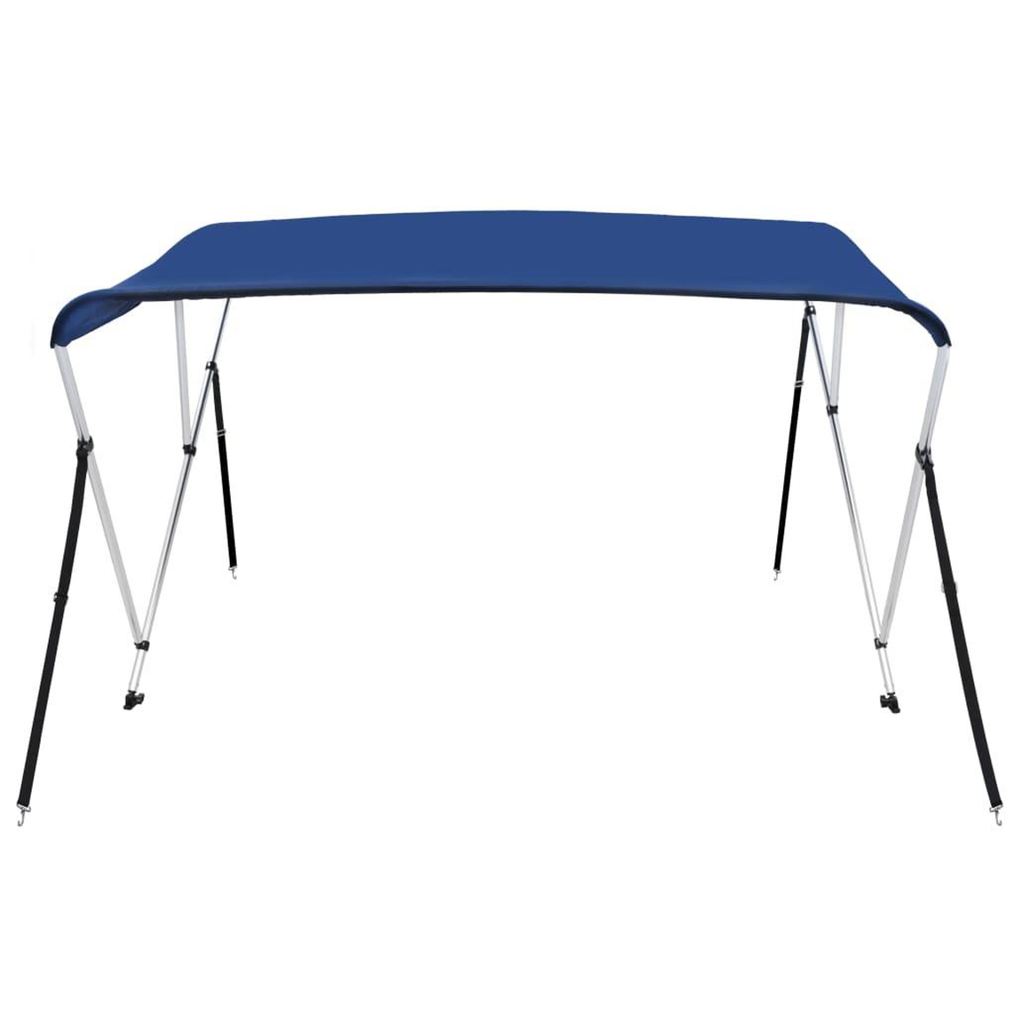 Voir la diapositive 4 : VIDAXL Auvent bimini a 3 arceaux Bleu 183x140x137 cm