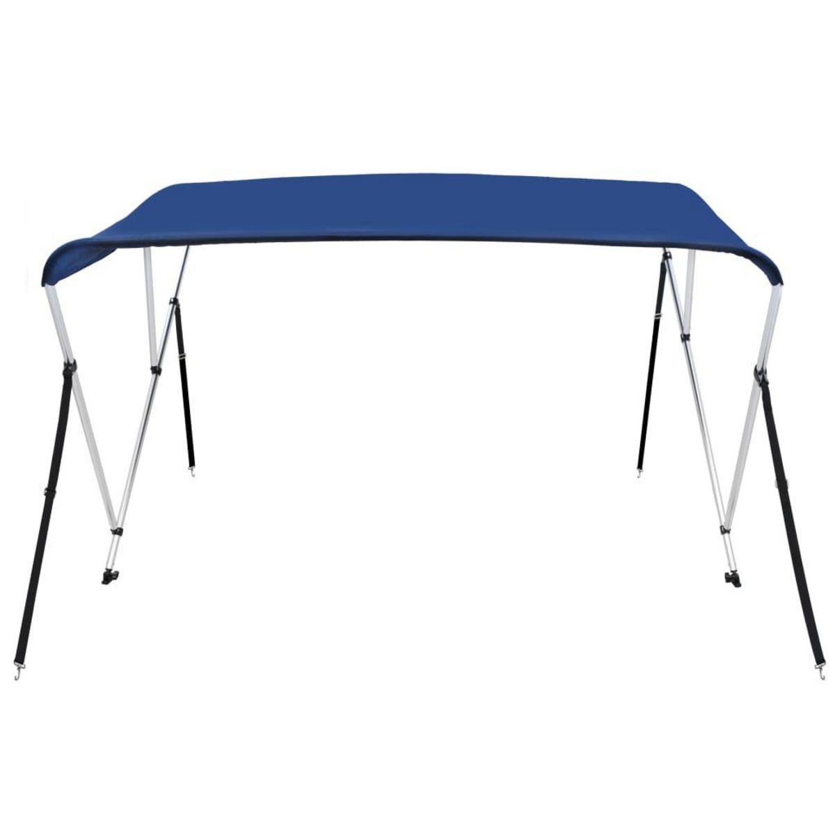 VIDAXL Auvent bimini a 3 arceaux Bleu 183x140x137 cm