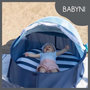 Voir la diapositive 2 : BABYMOOV BABYMOOV Babyni mariniere 2 en 1, aire de jeux et lit d'appoint , anti-UV FPS 50+, moustiquaire et auvent inclus, systeme pop-up