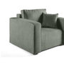 Voir la diapositive 4 : BEST MOBILIER Topaze - fauteuil - en tissu velours relief