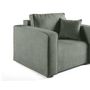 Voir la diapositive 4 : BEST MOBILIER Topaze - fauteuil - en tissu velours relief