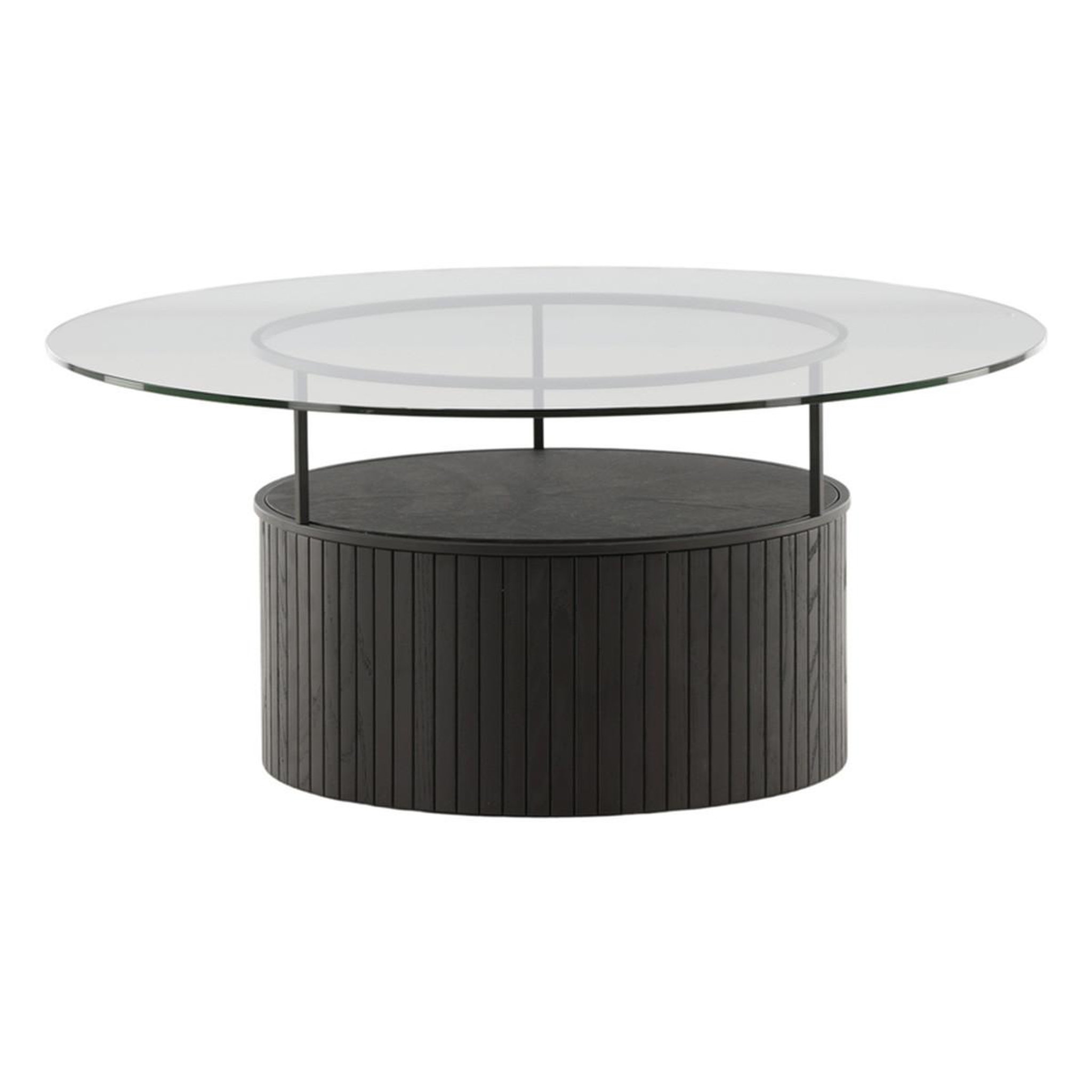 Paris Prix Table basse en verre  bovall  90cm noir