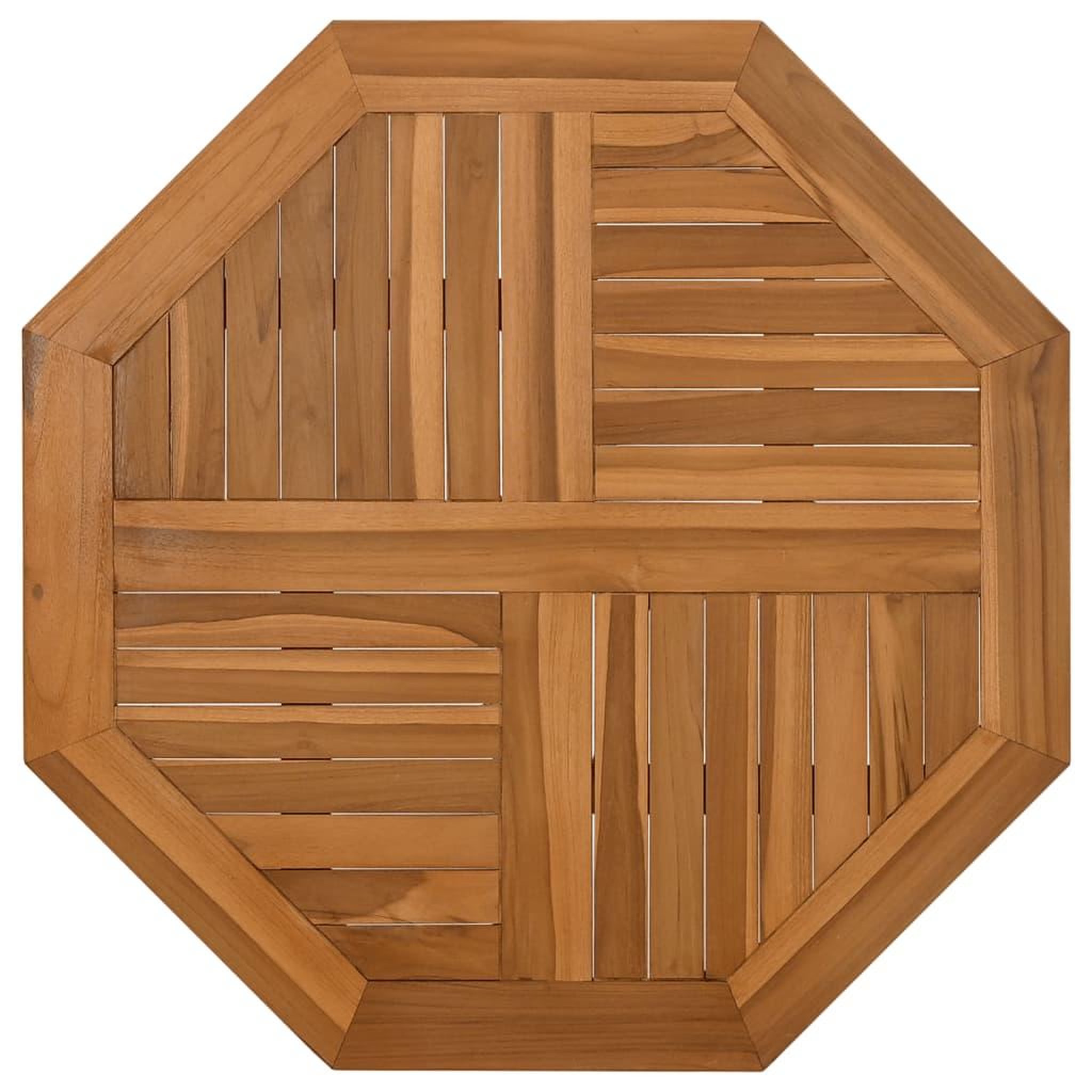 Voir la diapositive 2 : VIDAXL Dessus de table 60x60x2,5 cm octogonal bois de teck massif