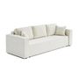 Voir la diapositive 5 : BEST MOBILIER Topaze - canapé 3 places - convertible avec coffre - en tissu velours relief