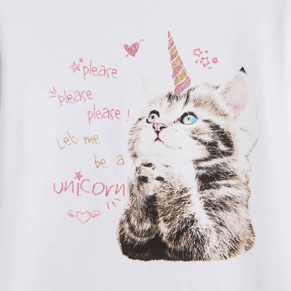 IN EXTENSO T-shirt manches longues chat fille