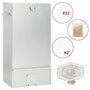 Voir la diapositive 1 : VIDAXL Fumoir a four a BBQ generateur de fumee froide acier galvanise