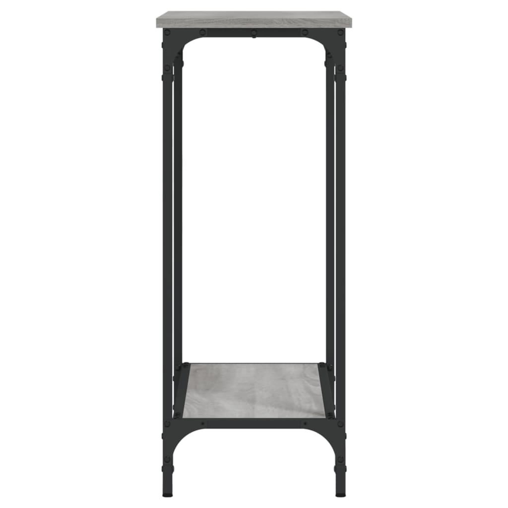 Voir la diapositive 5 : VIDAXL Table console sonoma gris 75x30,5x75 cm bois d'ingenierie