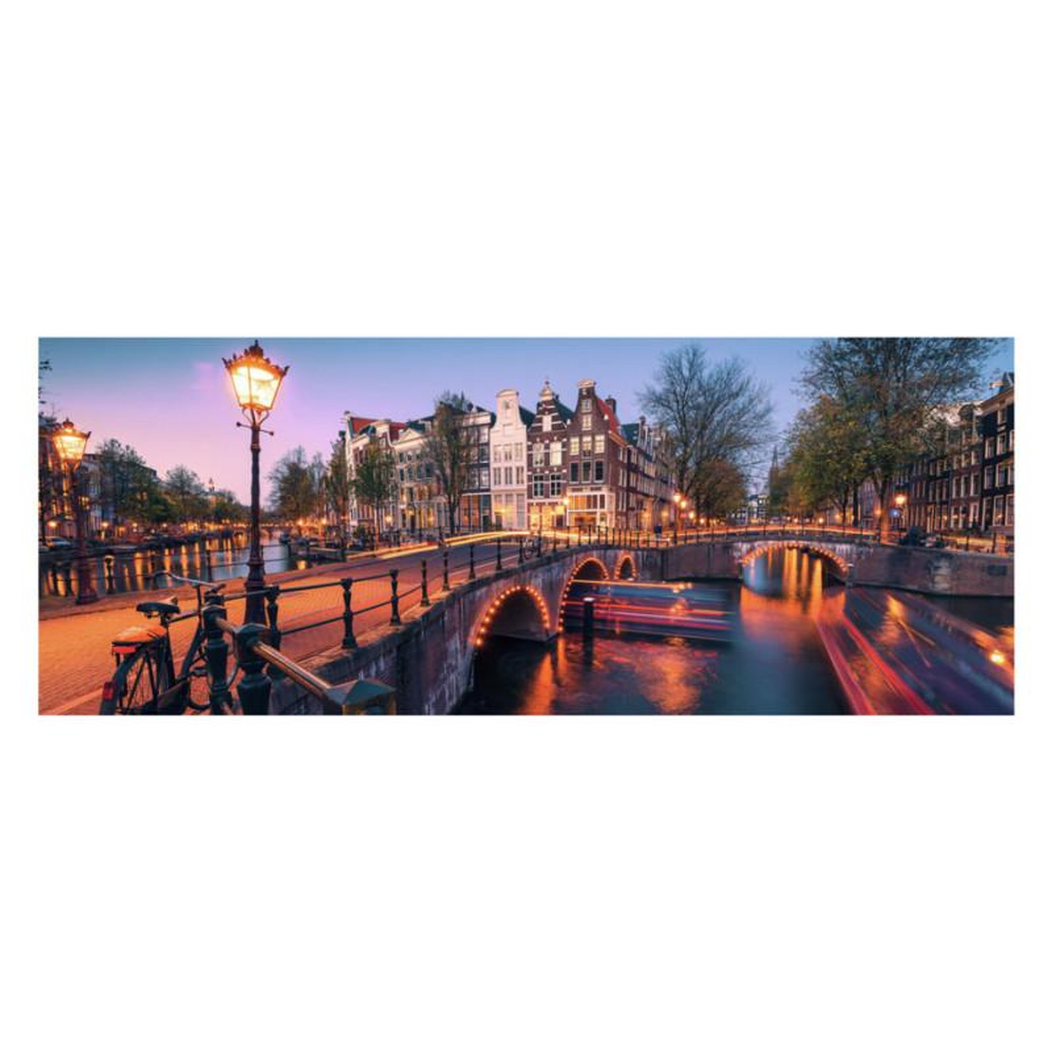 Voir la diapositive 2 : RAVENSBURGER Ravensburger - Jigsaw puzzle Evening in Amsterdam, 1000 pcs. 120004462