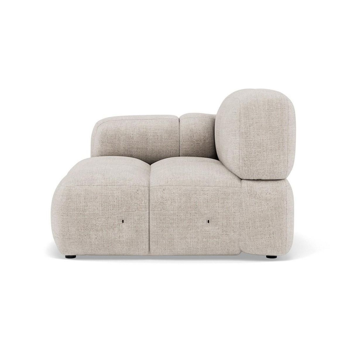 LISA DESIGN Grace - module d'assise gauche en velours texturé