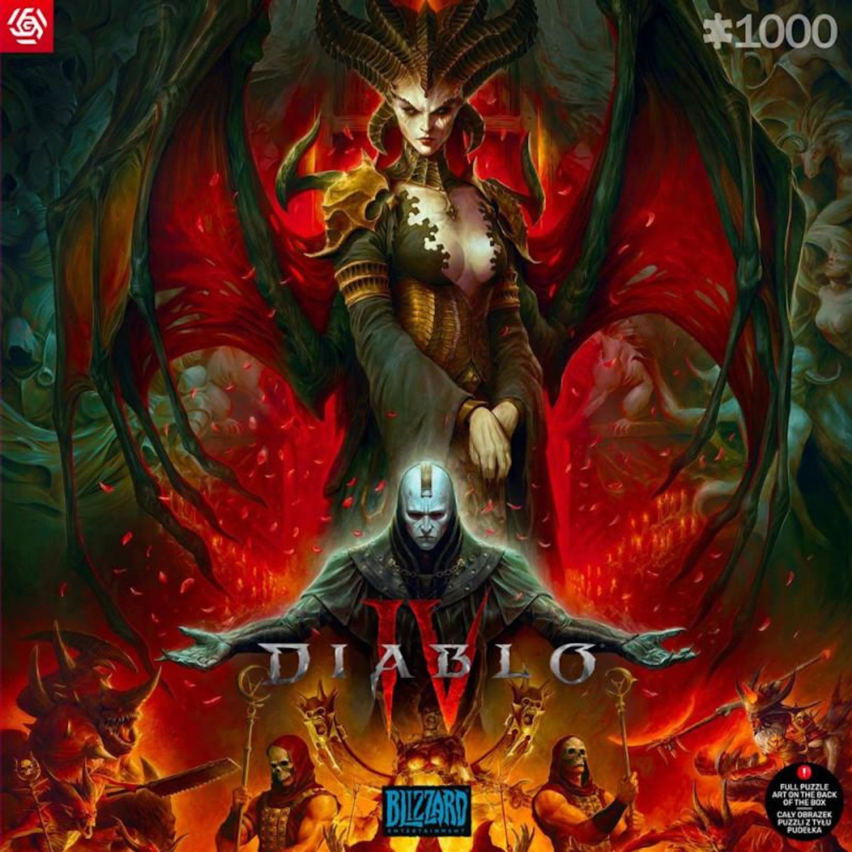 Just for games Puzzle 1000 pièces Diablo IV Lilith – Puzzle adulte paysage – Haute qualité