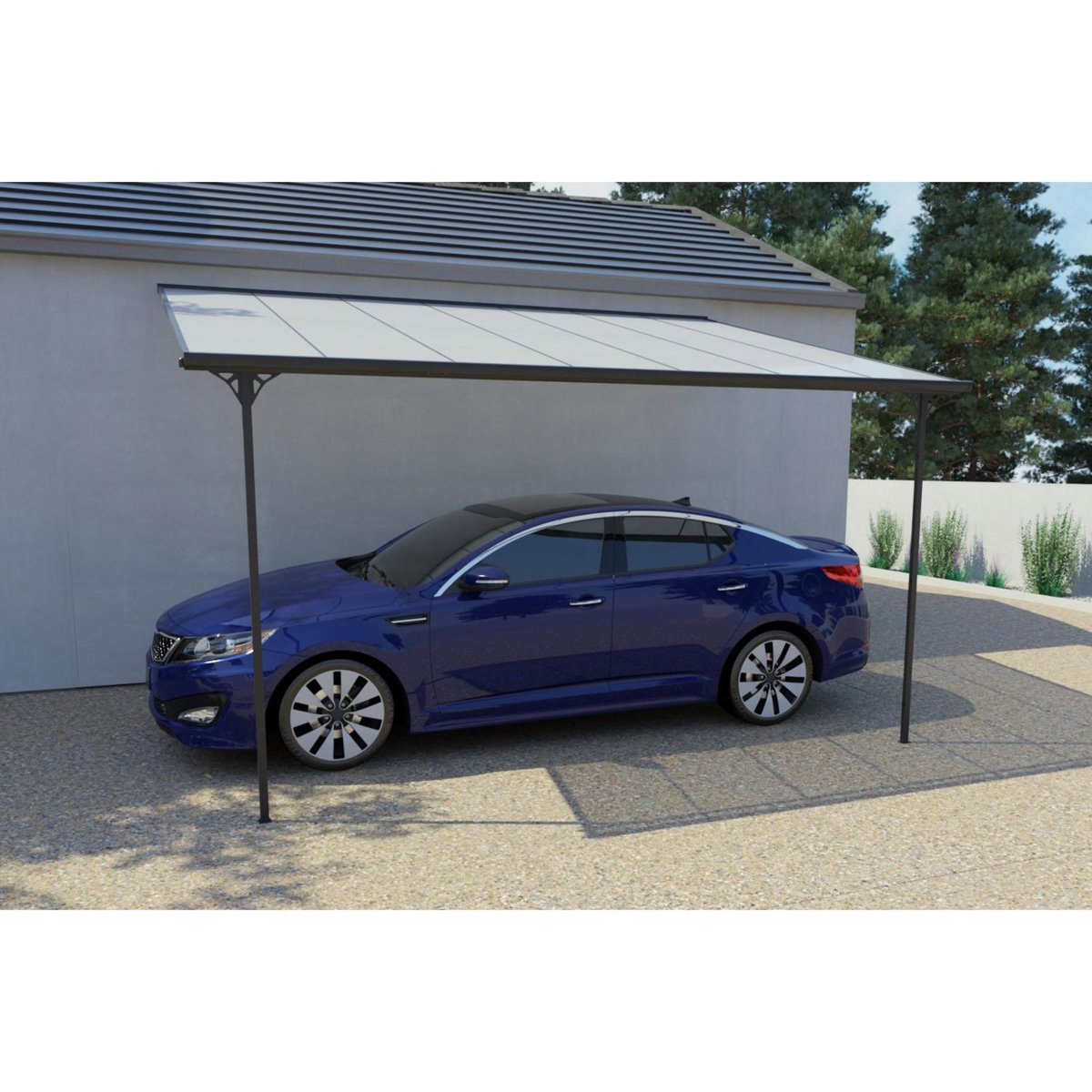 CONCEPT USINE Tonnelle murale 13,30 m² en aluminium FERRATO