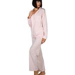 Sensei Maison Pyjama uni chambray femme MILA. Coloris disponibles : Gris