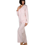 Sensei Maison Pyjama uni chambray femme MILA. Coloris disponibles : Gris
