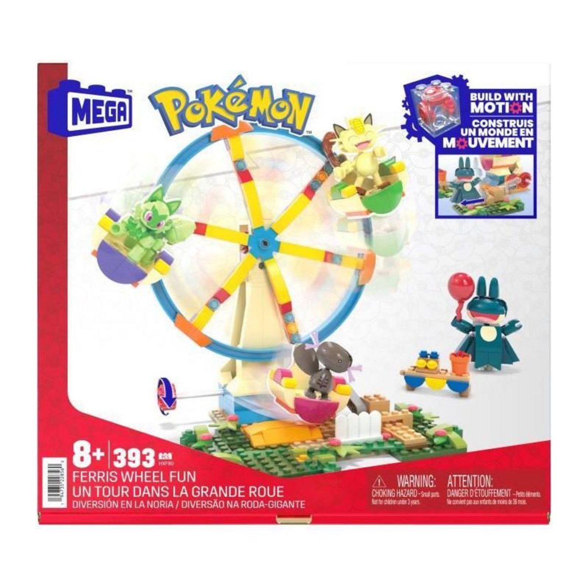 MEGA BLOKS MEGA Pokémon-Coffret La Grande Roue-Jouet a construire HXF80