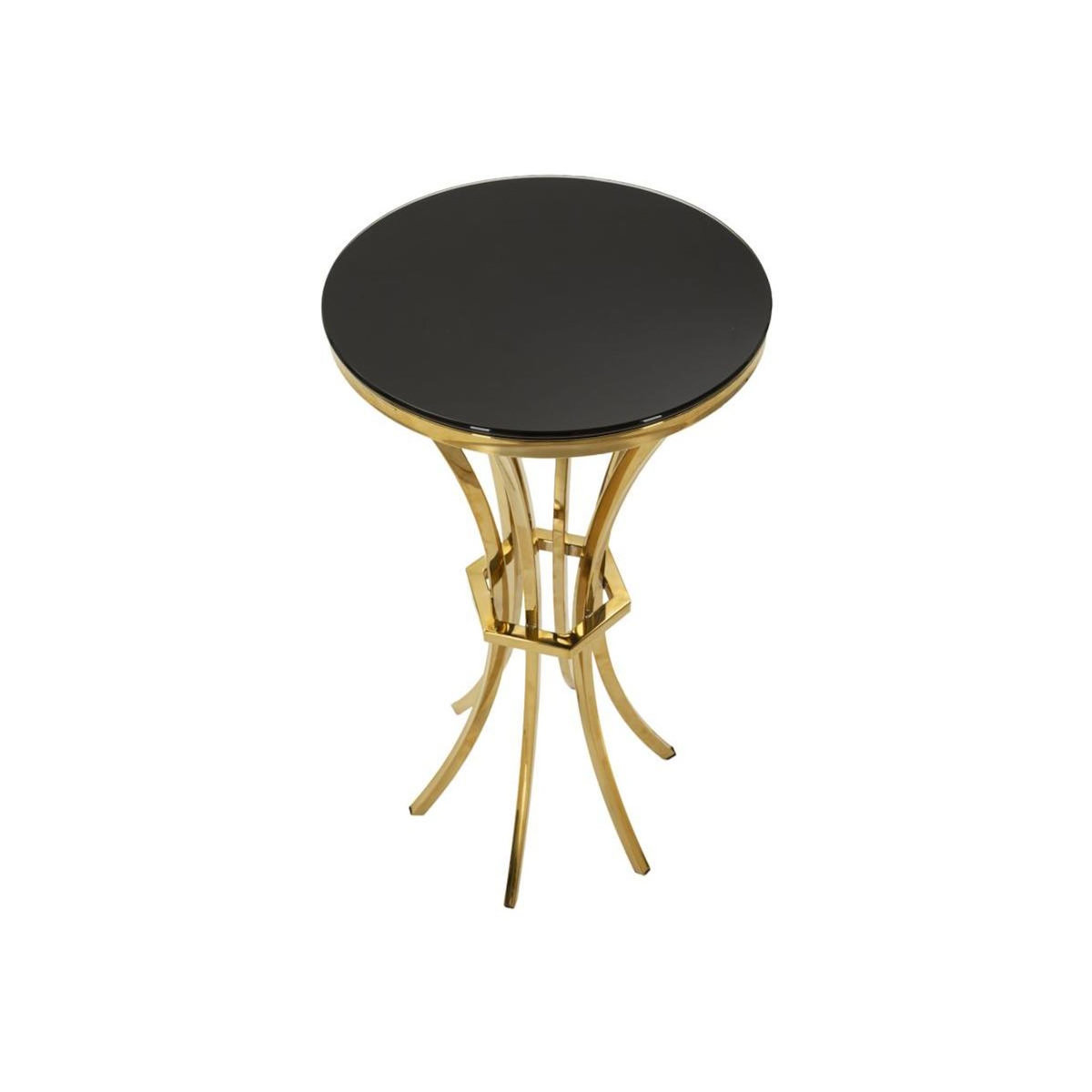 Paris Prix Table d'Appoint  Shanty  81cm Noir & Or