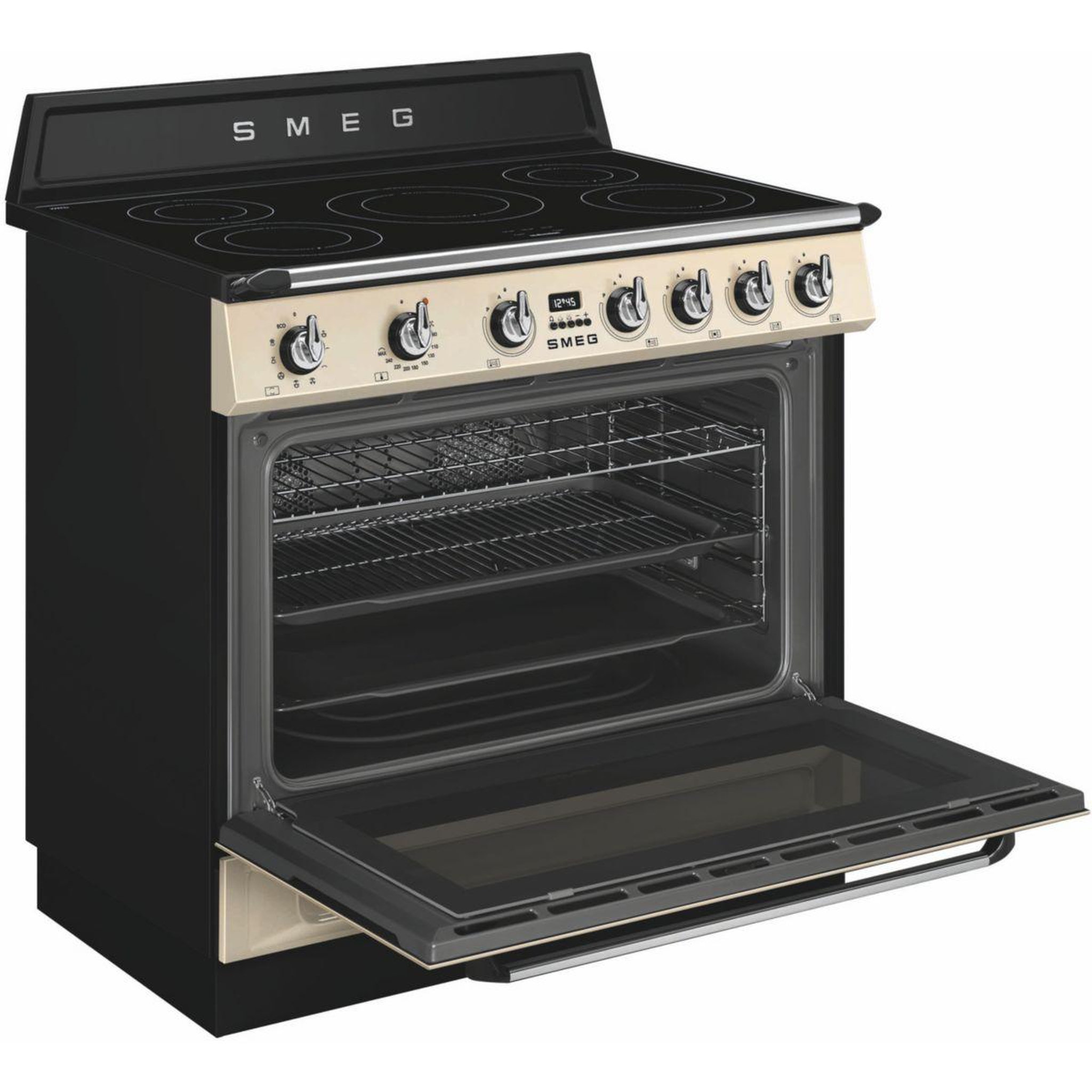 Voir la diapositive 4 : SMEG Piano de cuisson induction tr90imp