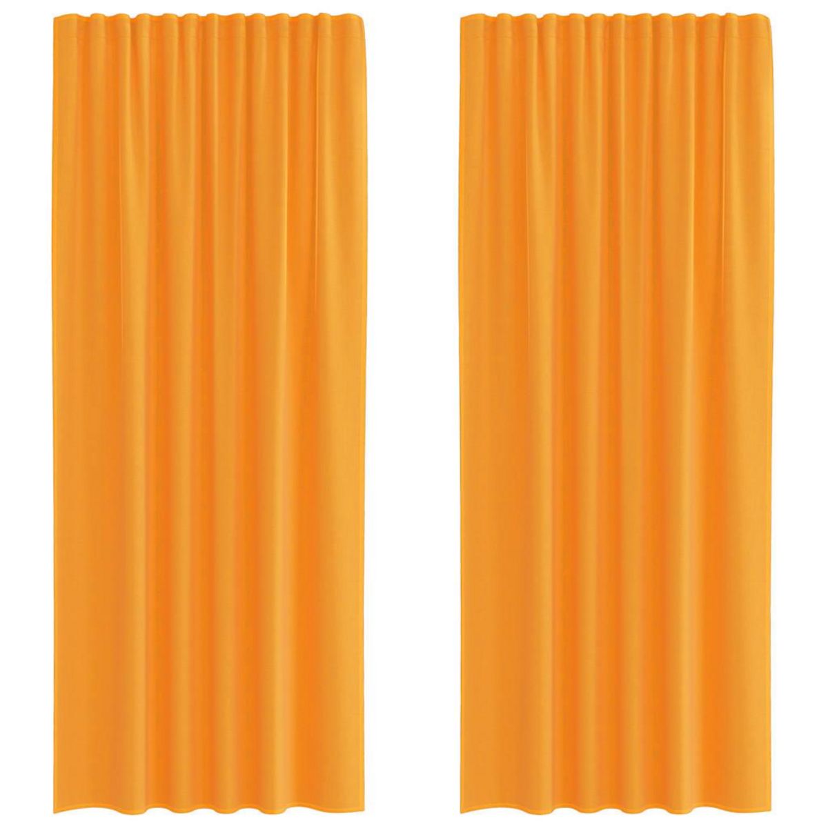 VIDAXL Rideaux en voile avec boucles 2 pcs orange 140x245 cm