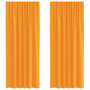 Voir la diapositive 2 : VIDAXL Rideaux en voile avec boucles 2 pcs orange 140x245 cm