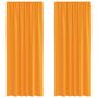 Voir la diapositive 2 : VIDAXL Rideaux en voile avec boucles 2 pcs orange 140x245 cm