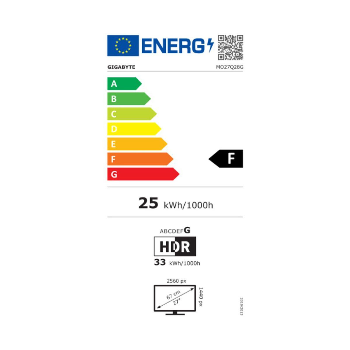 Gigabyte Ecran PC Gamer MO27Q28G 27'' OLED