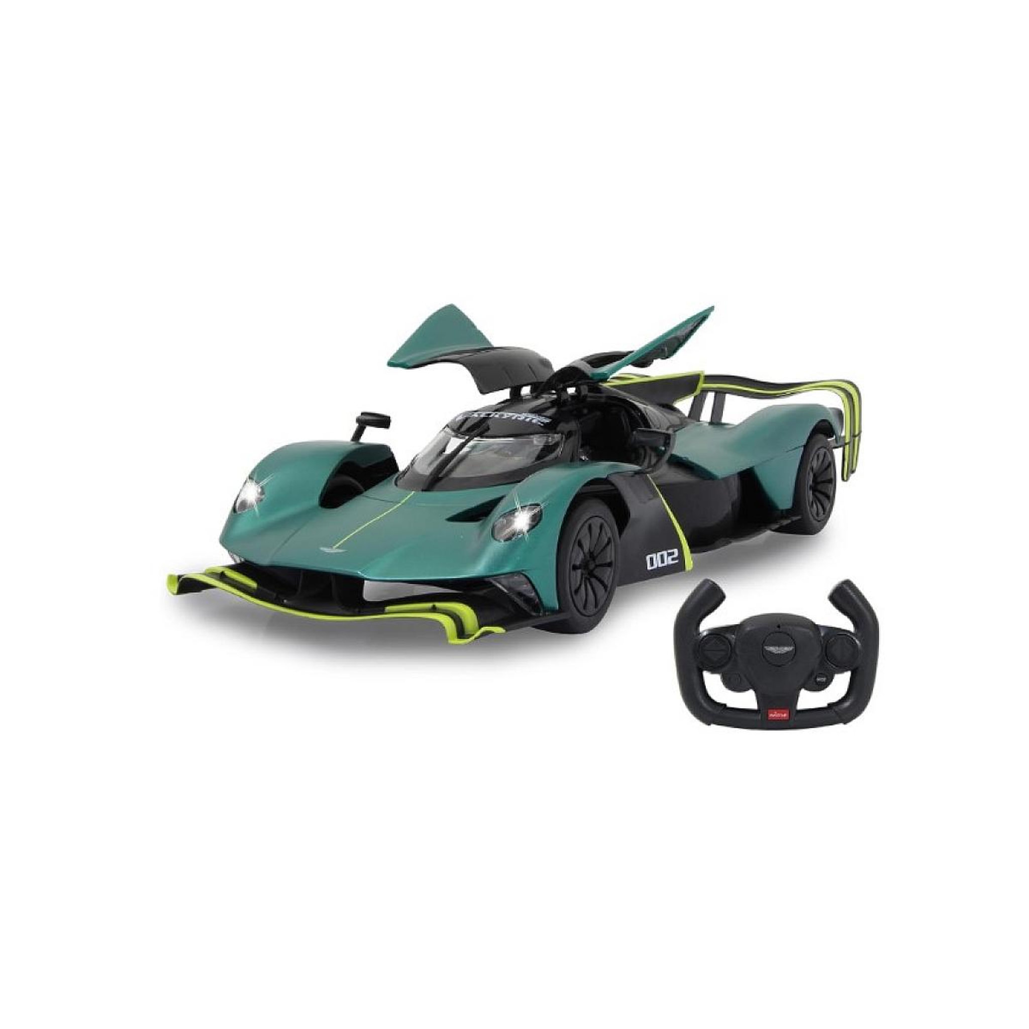 Voir la diapositive 2 : Jamara Voiture télécommandée Aston Martin Valkyrie AMR Pro 1:14 vert foncé grün 2,4GHz