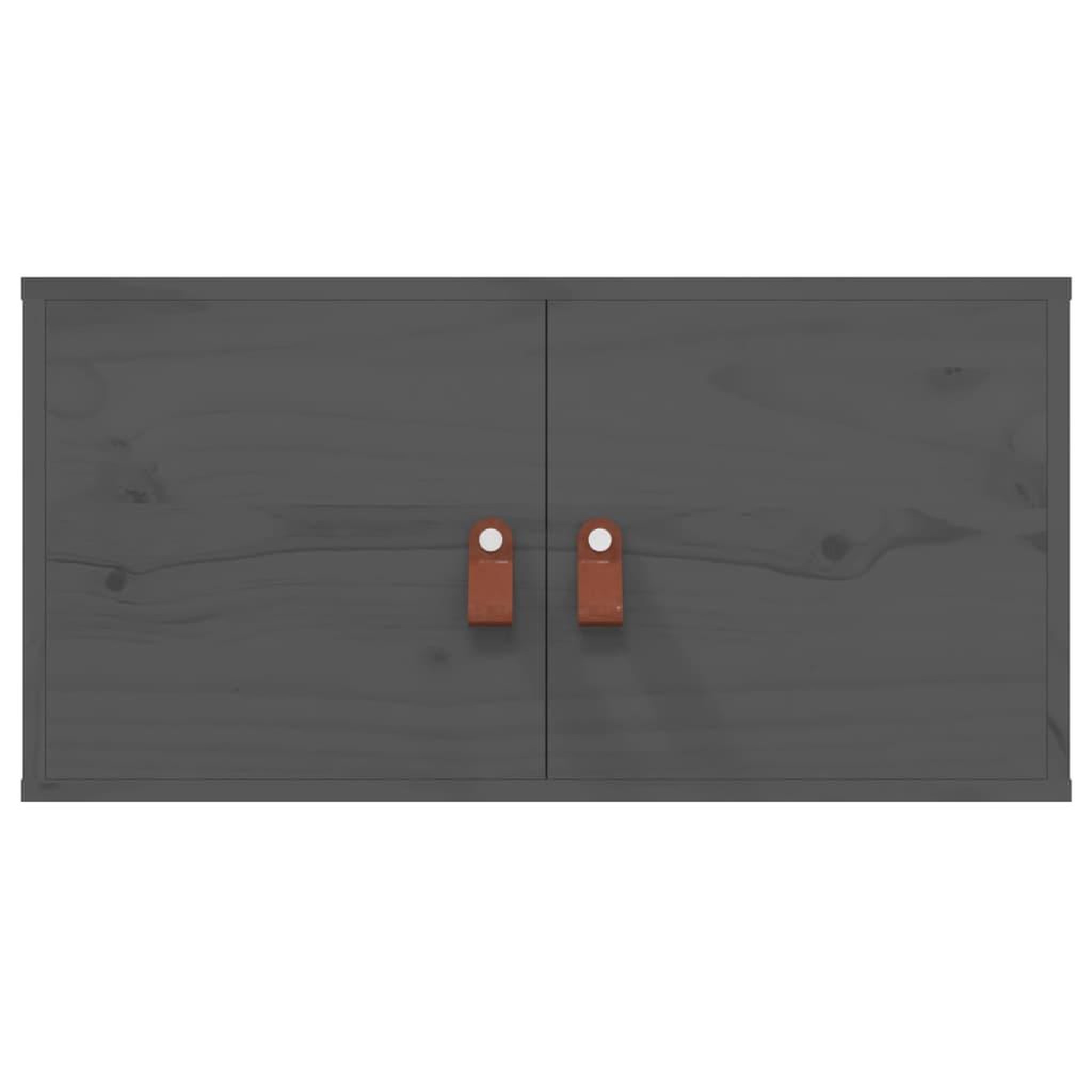 Voir la diapositive 3 : VIDAXL Armoire murale Gris 60x30x30 cm Bois de pin massif