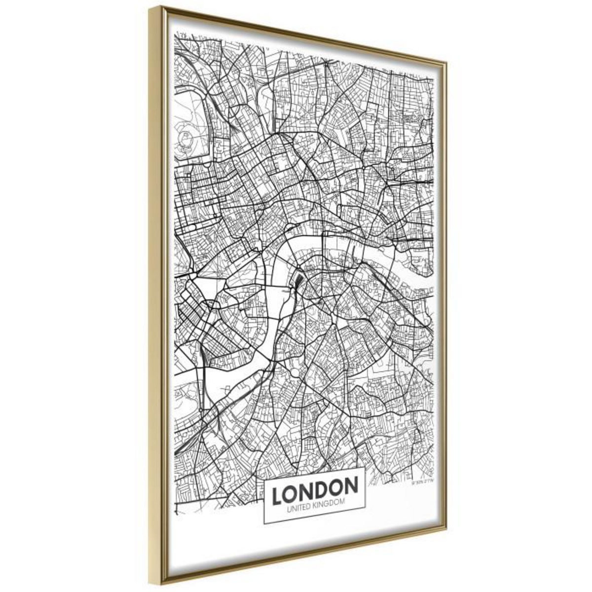 Paris Prix Affiche Murale Encadrée  City Map London