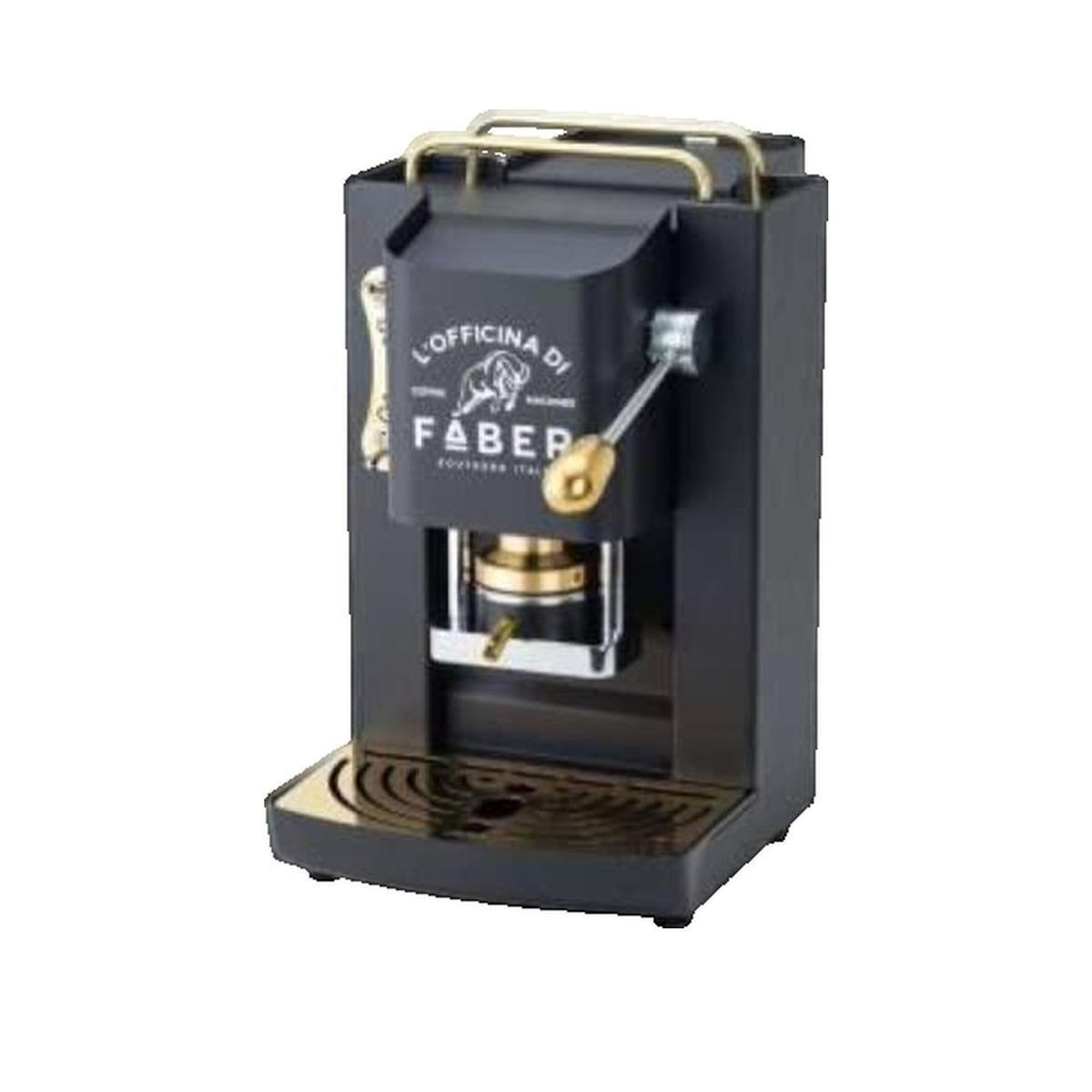 faber Machine à café semi-automatique Faber Italia PROBLACKBASOTT en acier inoxydable noir