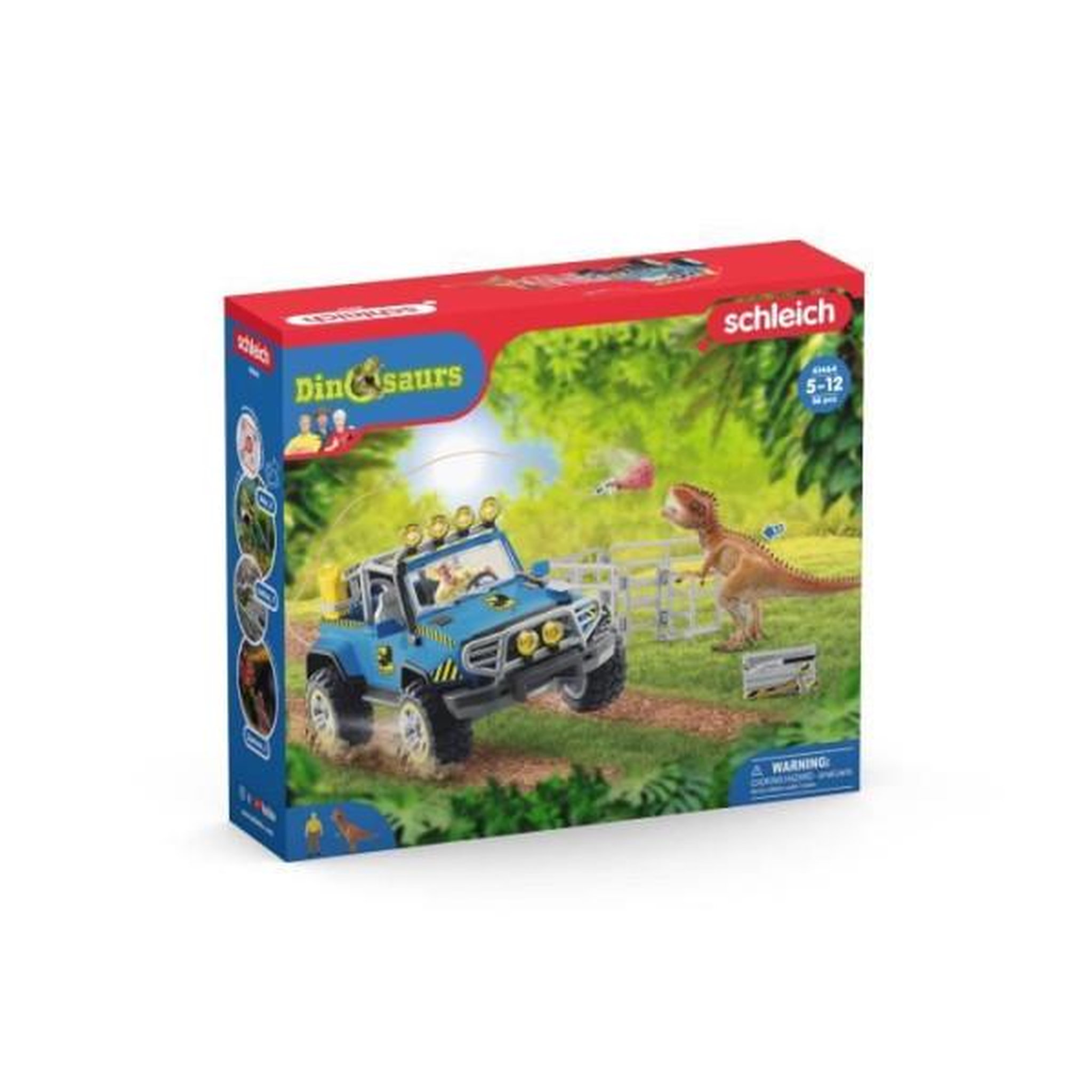Voir la diapositive 2 : Schleich Coffret Voiture tout-terrain avec avant-poste Dino, jouet dinosaure pour enfants, des 4 ans, Schleich 41464 DINOSAURS