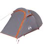Voir la diapositive 5 : VIDAXL Tente de camping tunnel 2 personnes gris et orange impermeable