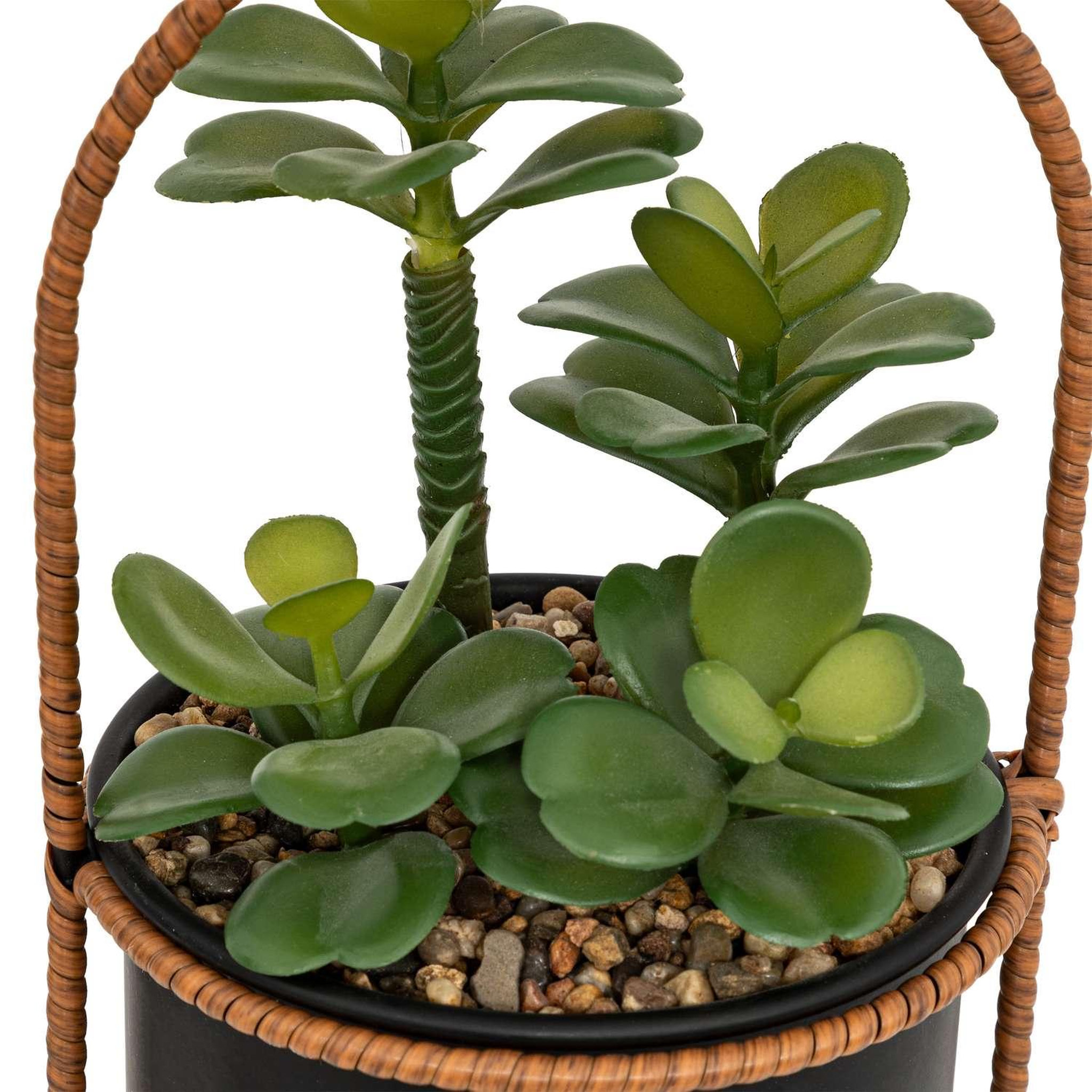 Voir la diapositive 2 : ATMOSPHERA Plante suspendue avec pot en métal - h. 31 cm