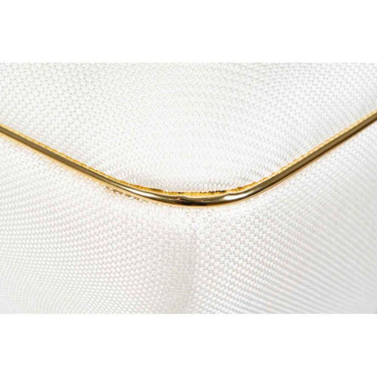 Paris Prix Tabouret Carré  Contessa  60cm Ivoire & Or