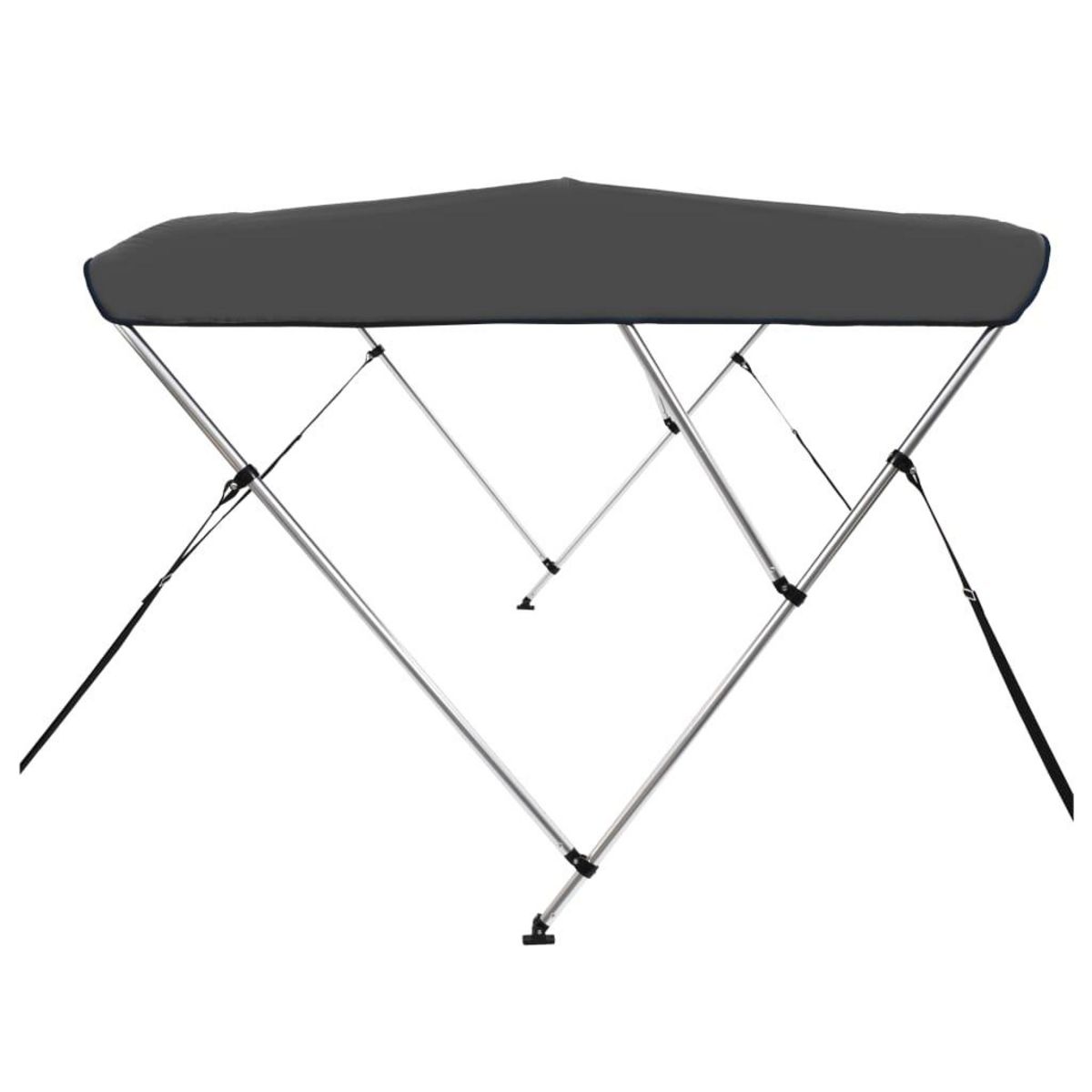 VIDAXL Auvent bimini a 3 arceaux Anthracite 183x180x137 cm