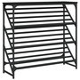 Voir la diapositive 2 : VIDAXL Etagere a chaussures noir 90x30x85 cm bois d'ingenierie