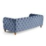 Voir la diapositive 6 : LISA DESIGN Walter - canapé 3 places chesterfield en velours - pieds bois