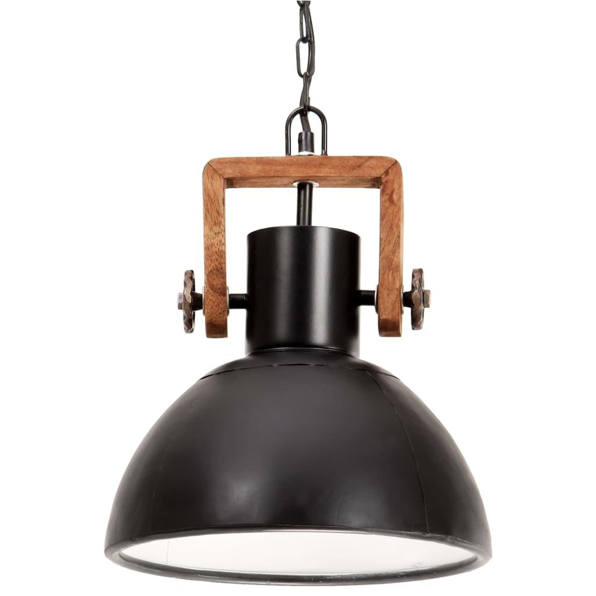 Voir la diapositive 3 : VIDAXL Lampe suspendue industrielle 25 W Noir Rond 30 cm E27