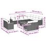 Voir la diapositive 4 : VIDAXL Salon de jardin avec coussins 13 pcs noir resine tressee