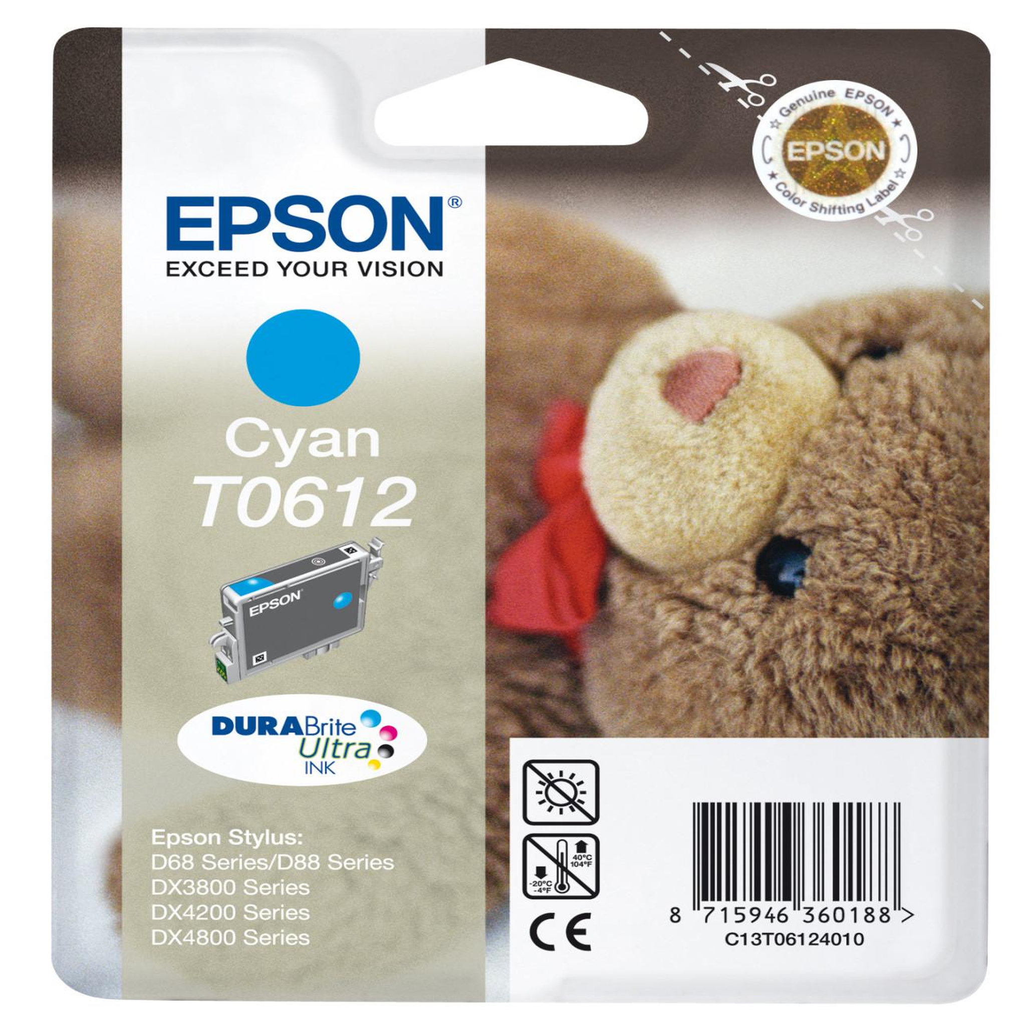 Voir la diapositive 3 : Epson Epson teddybear t0612 cartouche d'encre 1 pièce(s) original cyan