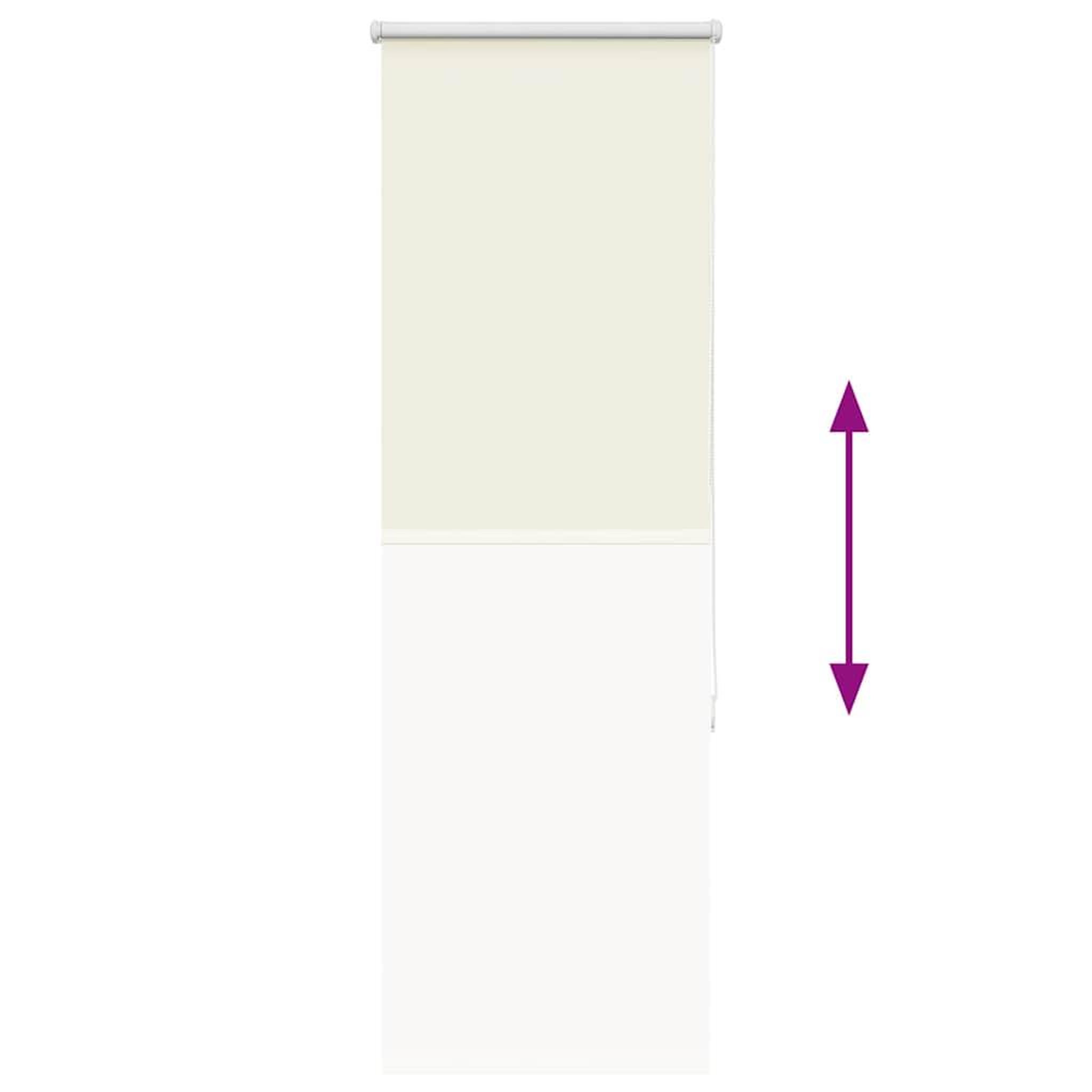 Voir la diapositive 5 : VIDAXL Store enrouleur occultant blanc casse 40x130cm largeur du tissu