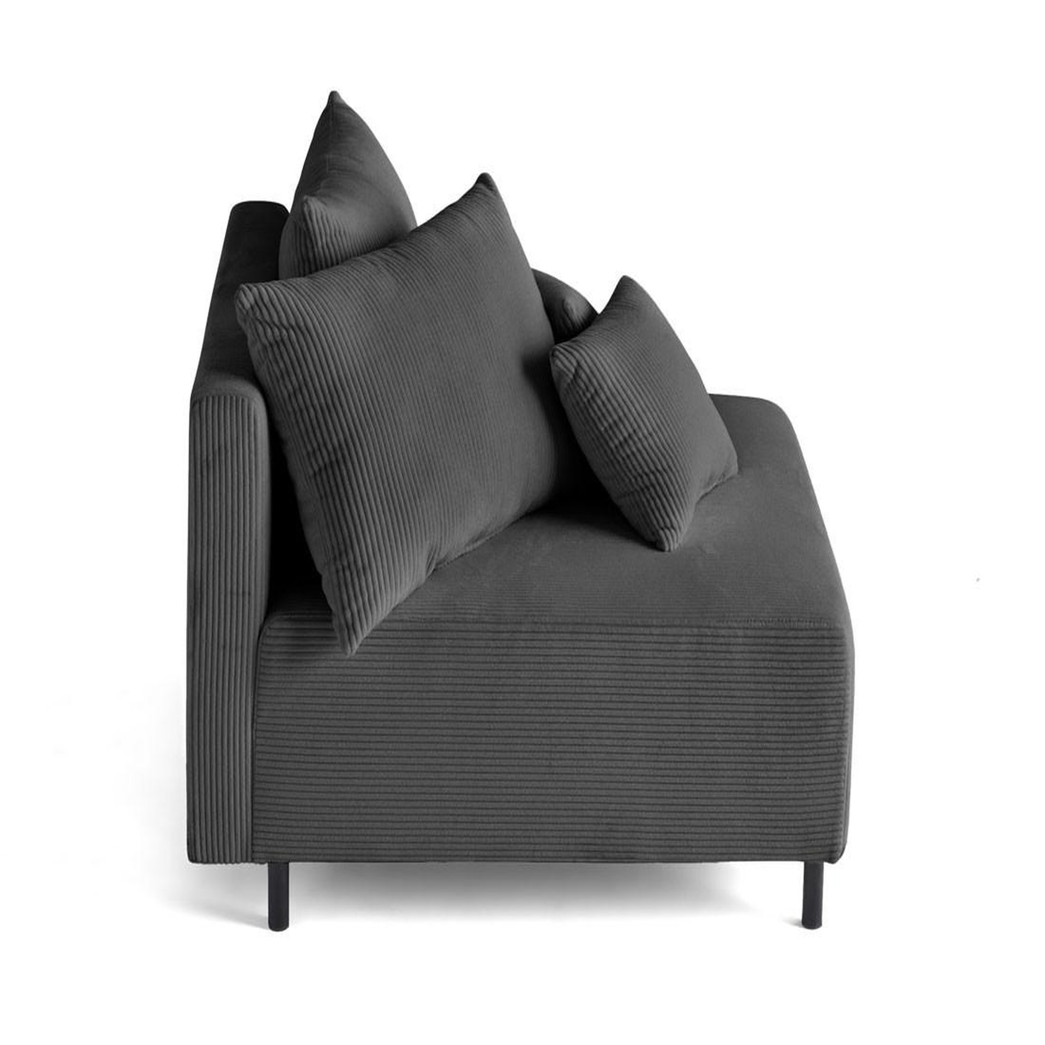Voir la diapositive 3 : BEST MOBILIER Edinburg - module d'assise - en velours côtelé